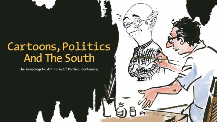 VoxSpace Life] Sketching, Politics And The South : Tracing Political  Cartooning In South India